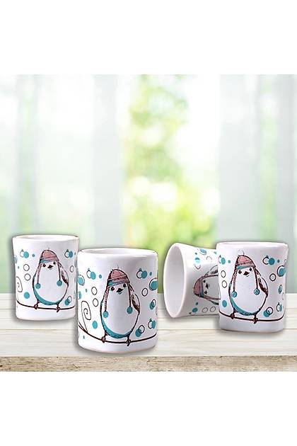 Winter Bird Yldz Yumurtalk 6 Cm 4 Adet