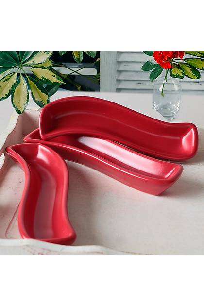 Mat Krmz vory Zeytinlik 18 Cm 3 Adet