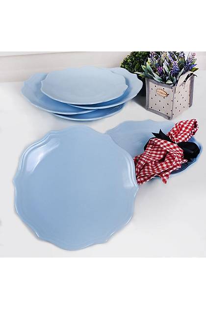 Romeo Buz Mavisi Servis Taba 26 cm 6 Adet