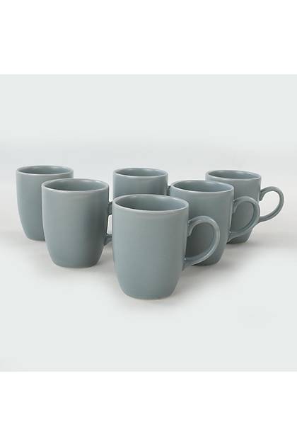 Mat Gri Bulut Kupa 9 Cm 6 Adet