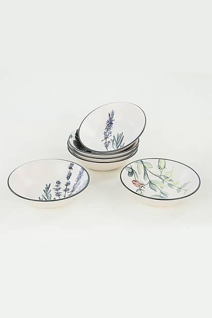 Keraart iek Bahesi Yemek Taba 18 cm 6 Adet