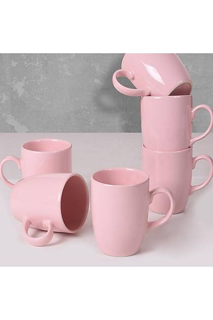 Ak Pembe Bulut Kupa 9 Cm 6 Adet