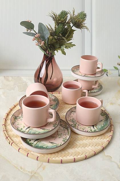 Pink Woods Stackable ay Takm 12 Para 6 Kiilik 22641