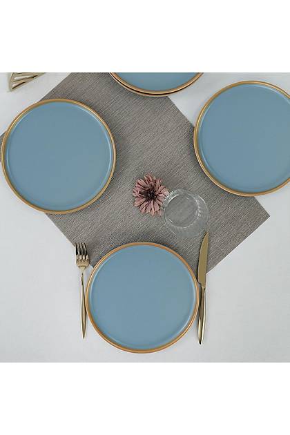 Nordic Gold Mat Gri Pasta Taba 22 Cm 6 Adet - 624