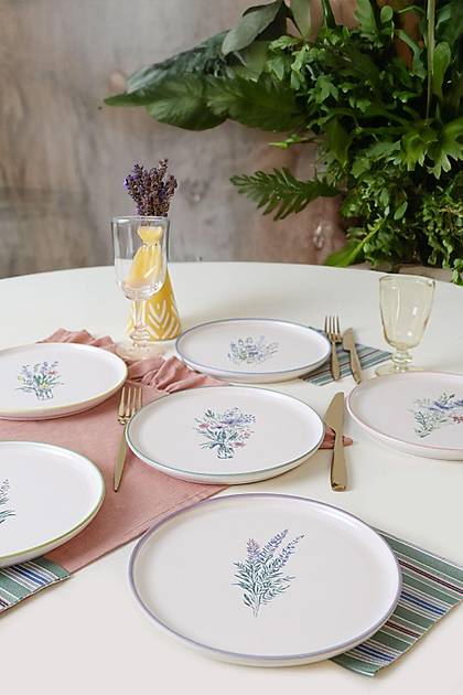 Keraart Elegant Blossoms Pasta Taba 22 Cm 6 Adet 21788-93