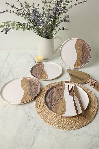 Terra Leaf Nordc Pasta Taba 22 Cm 4 Adet / 22969-70