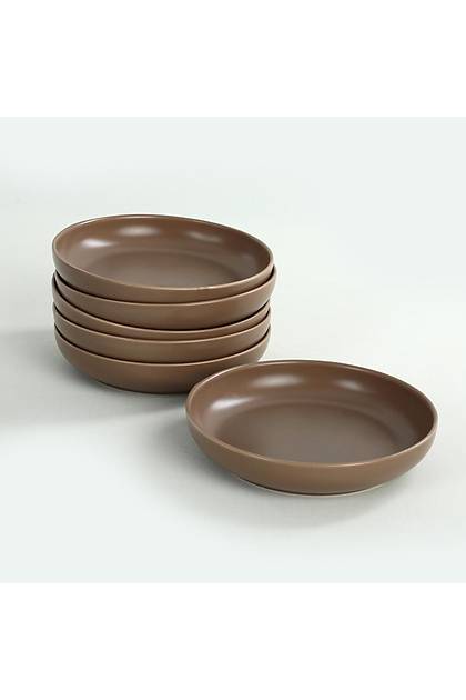Mat Toprak Taupe Nordic Yemek Taba 22 Cm 6 Adet