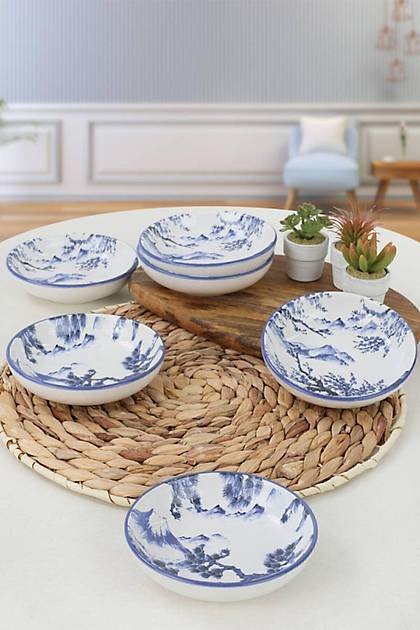 Keraart Blue Mountains Halka erezlik/Sosluk 13 Cm 6 Adet - 19990/19991
