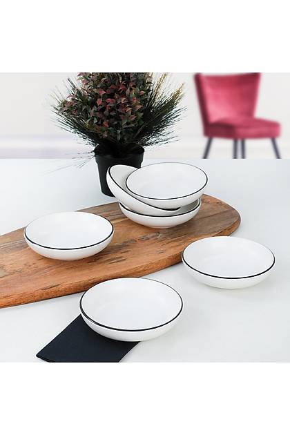 Black Line White Halka erezlik/Sosluk 13 Cm 6 Adet