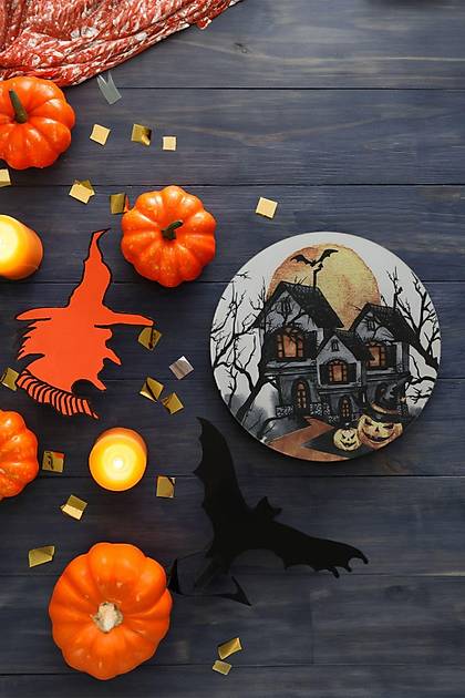 Keraart Halloween Blue Castle Servis Taba 26 Cm 19952