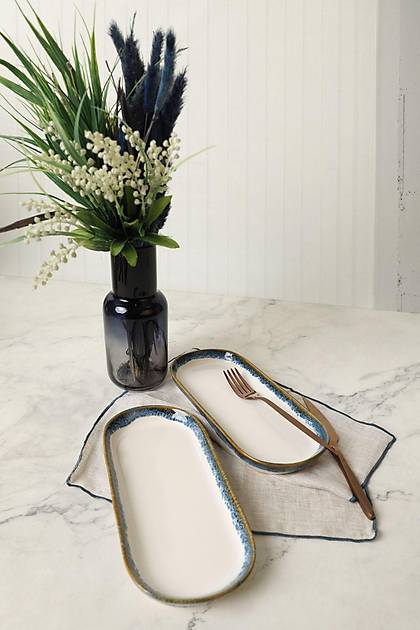 Reaktif Kobalt Noyan Kayk Tabak 26 cm 2 Adet Q82