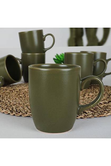 Mat Koyu Yeil Bulut Kupa 9 Cm 6 Adet