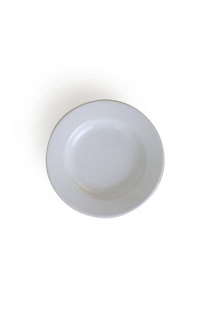 Beyaz Linda Yemek Taba�� 21 Cm 6 Adet 006