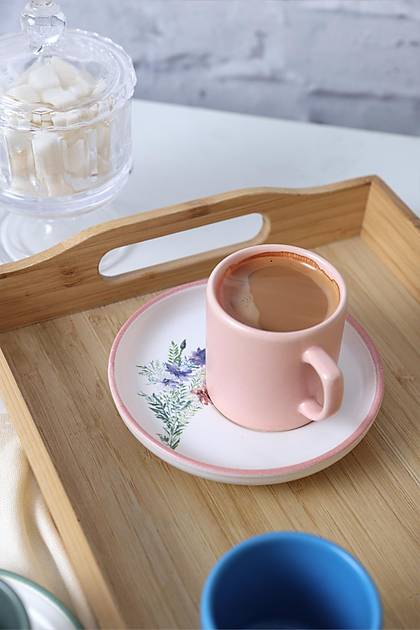 Elegant Blossoms Nordic Kahve Takm 12 Para 6 Kiilik 21788-93