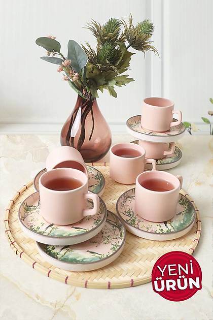 Pink Woods Stackable ay Takm 12 Para 6 Kiilik 22641