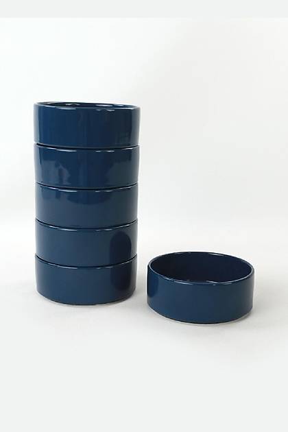 ndigo Mavi Stackable orba Kasesi 14 Cm 6 Adet