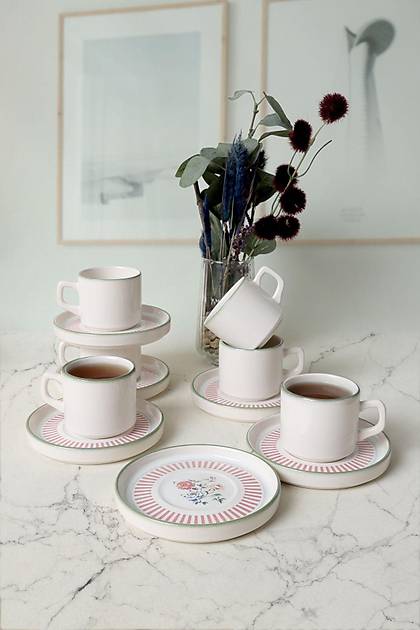 Rose Line Stackable ay Takm 12 Para 6 Kiilik 22910-12