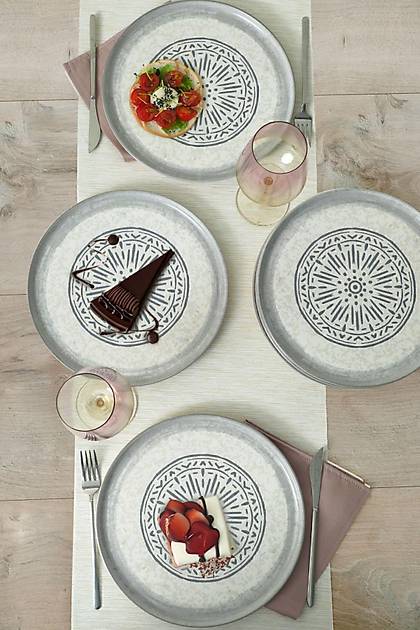 Keraart Stone Nordic Servis Taba 28 Cm 6 Adet 21427