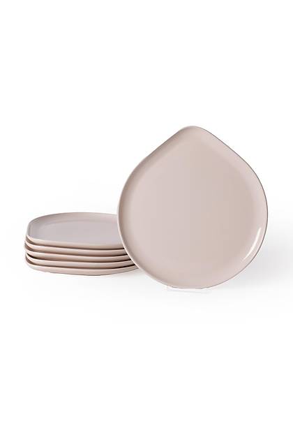 Krem Serenity Servis Taba�� 27 Cm 6 Adet 030