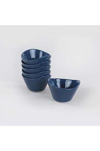 Tigela ndigo Mavi erezlik/Sosluk 11 Cm 6 Adet