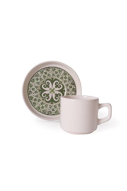 Timeless Green Stackable �ay Tak�m� 8 Par�a 4 Ki�ilik 21975