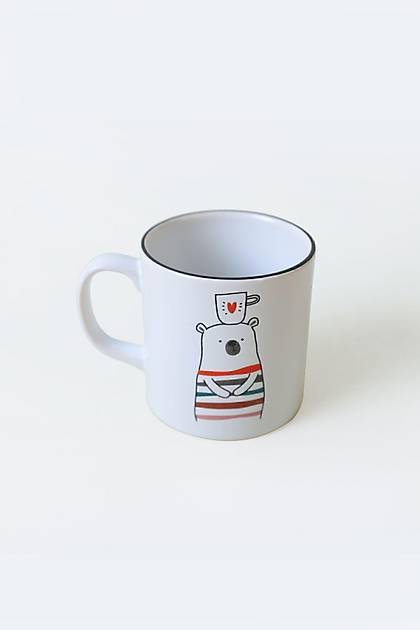 Keraart I Love Coffee Silindir Kupa 10 Cm
