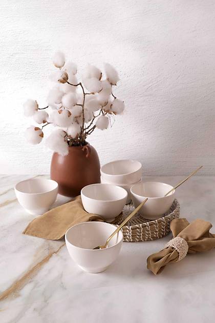 Beyaz Gama Kase 13 Cm 6 Adet 006