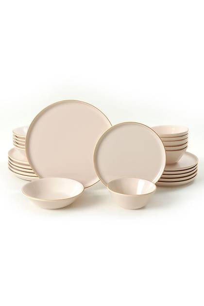 Krem Gold Fileli Yemek Takm 24 Para 6 Kiilik 841600