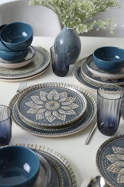 Keraart Mosaic Marvels Yemek Takm 24 Para 6 Kiilik 21619-20-21