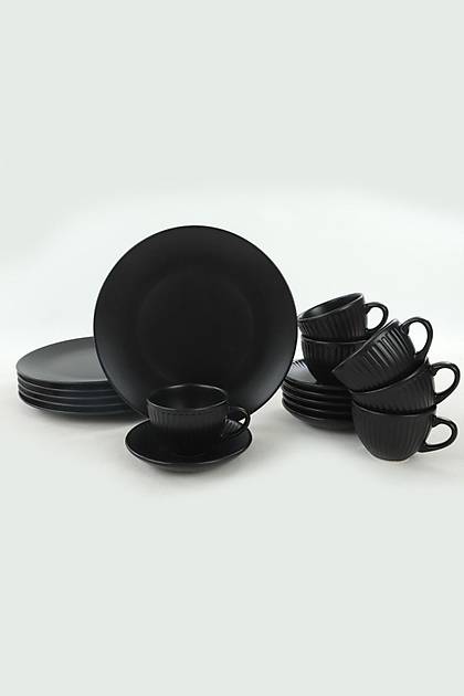 Mat Siyah Pasta- Tatl Takm 18 Para 6 Kiilik