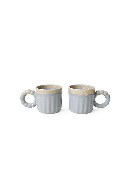 Shizen Gri nci Kulplu Senta Kupa 8 Cm 2 Adet 613