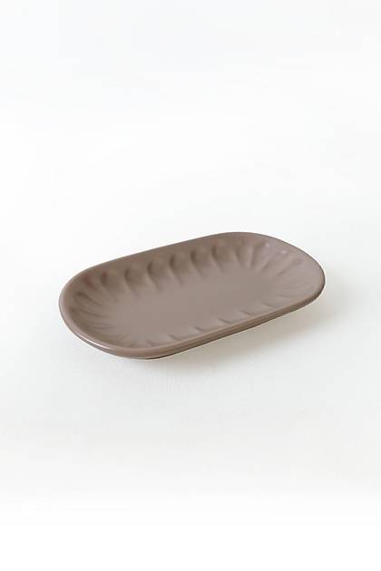 Mat Toprak Taupe Badem Kayk Tabak 22 Cm 2 Adet 977