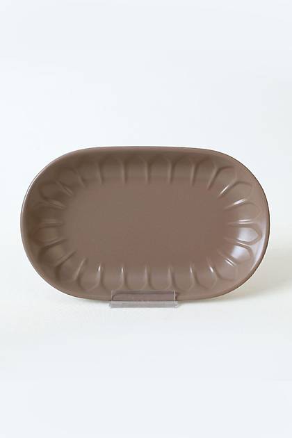 Mat Toprak Taupe Badem Kayk Tabak 25 Cm 2 Adet 977