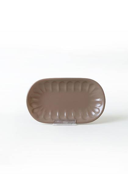 Mat Toprak Taupe Badem Kayk Tabak 22 Cm 2 Adet 977