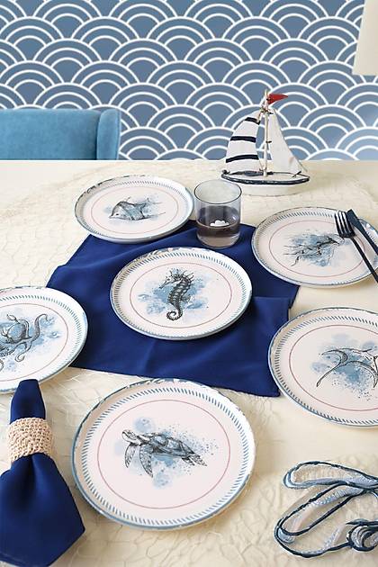 Keraart Marine Life Pasta Taba 22 Cm 6 Adet 21768-73