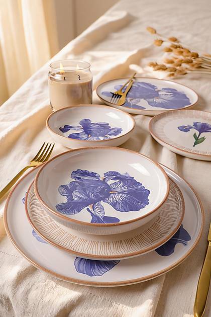 Brush & Bloom Yemek Tak�m� 6 Par�a 2 Ki�ilik 22957-58