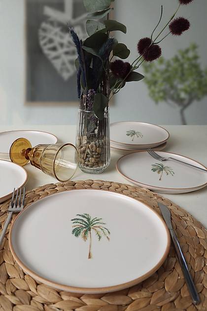 Bronze Palmiye Nordic Pasta Taba 22 Cm 6 Adet 22901
