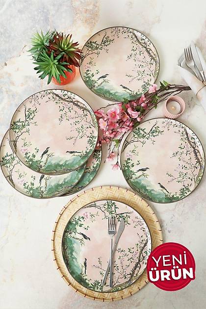 Pink Woods Nordic Servis Taba 28 cm 6 Adet 22641