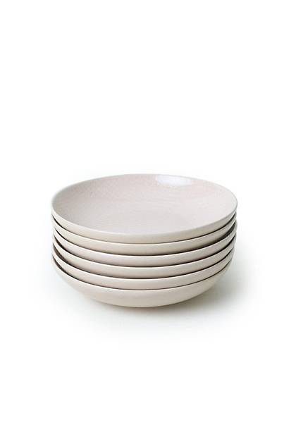 Kumlu Krem Rlyefli Yemek Taba 20 Cm 6 Adet Q32