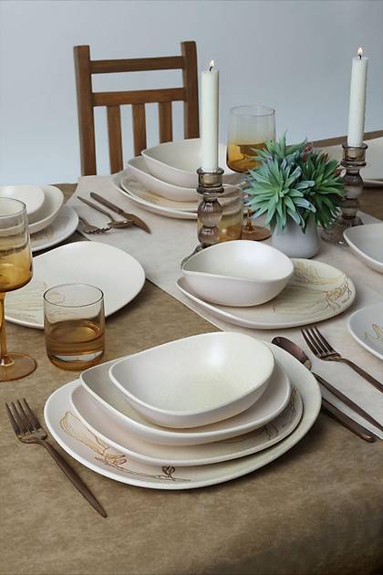 Vintage Bloom Isabella Yemek Takm 24 Para 6 Kiilik 22054-55-56-57