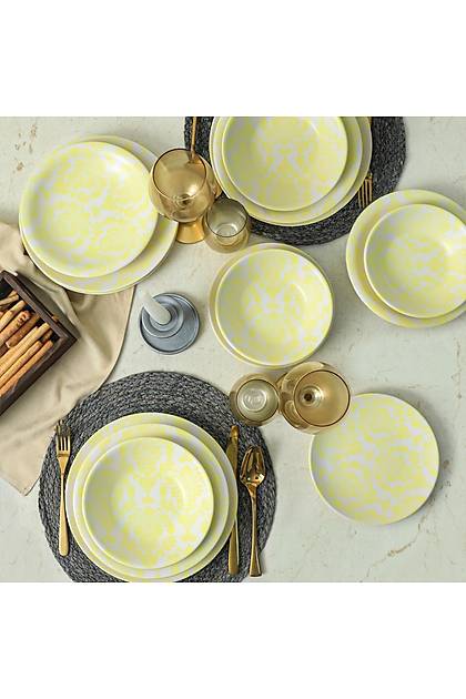 Yellow Pieces Yemek Takm 16 Para 4 Kiilik - 18193