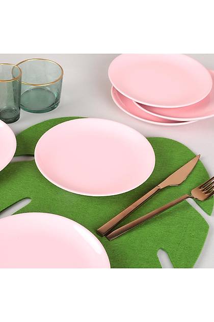 Ak Pembe Delta Tatl Taba 17 Cm 6 Adet
