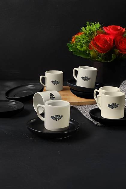 Amour Nordic Kahve Takm 12 Para 6 Kiilik 22661