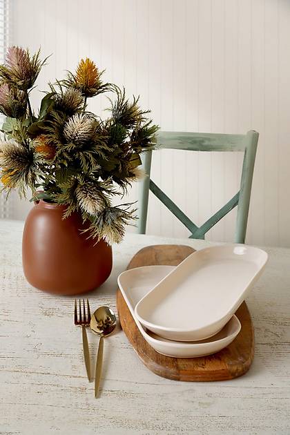 Krem Noyan Kay�k Tabak 28 Cm 2 Adet 030