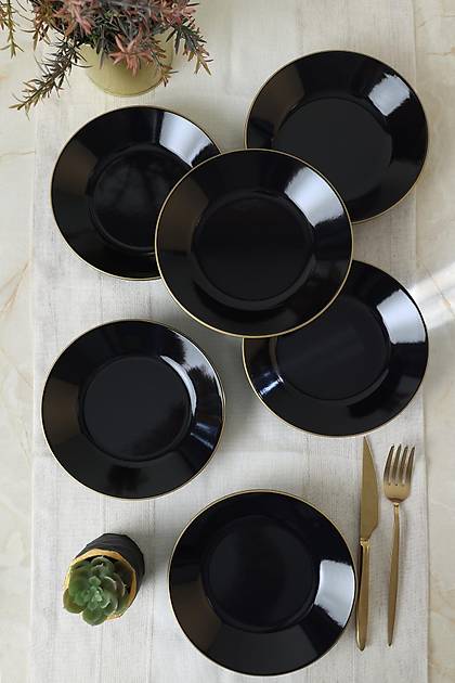 Siyah Gold Bahar Yemek Taba 19 Cm 6 Adet