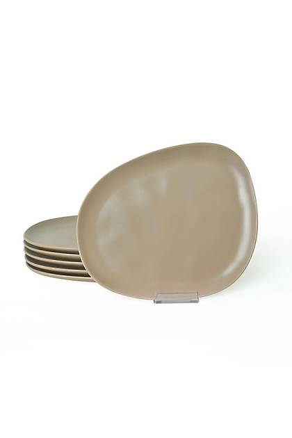 Mat Toprak Taupe Tetra Servis Taba 30 Cm 6 Adet 977