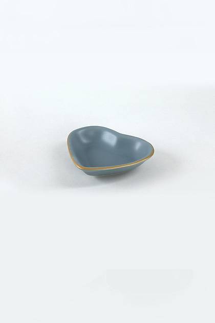 Mat Gri Gold Kalp erezlik 14 Cm 6 Adet - 624