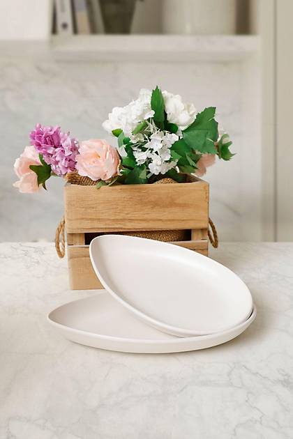 Mat Beyaz Serenity Kayk Tabak 24 Cm 2 Adet 022