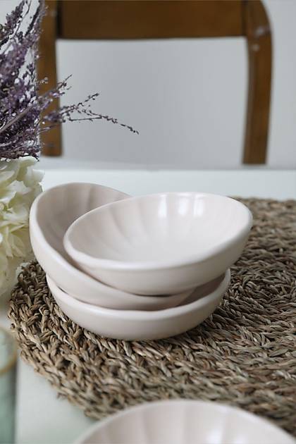 Mat Krem Sirius erezlik / Sosluk 12 Cm 6 Adet 950