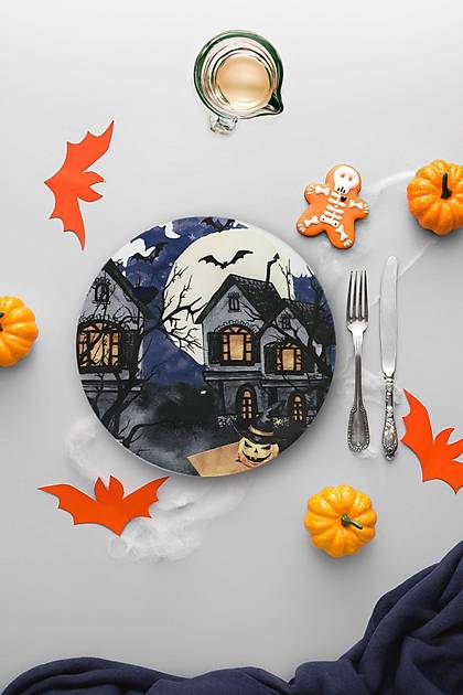 Keraart Halloween Blue Castle Servis Taba 26 Cm 19951